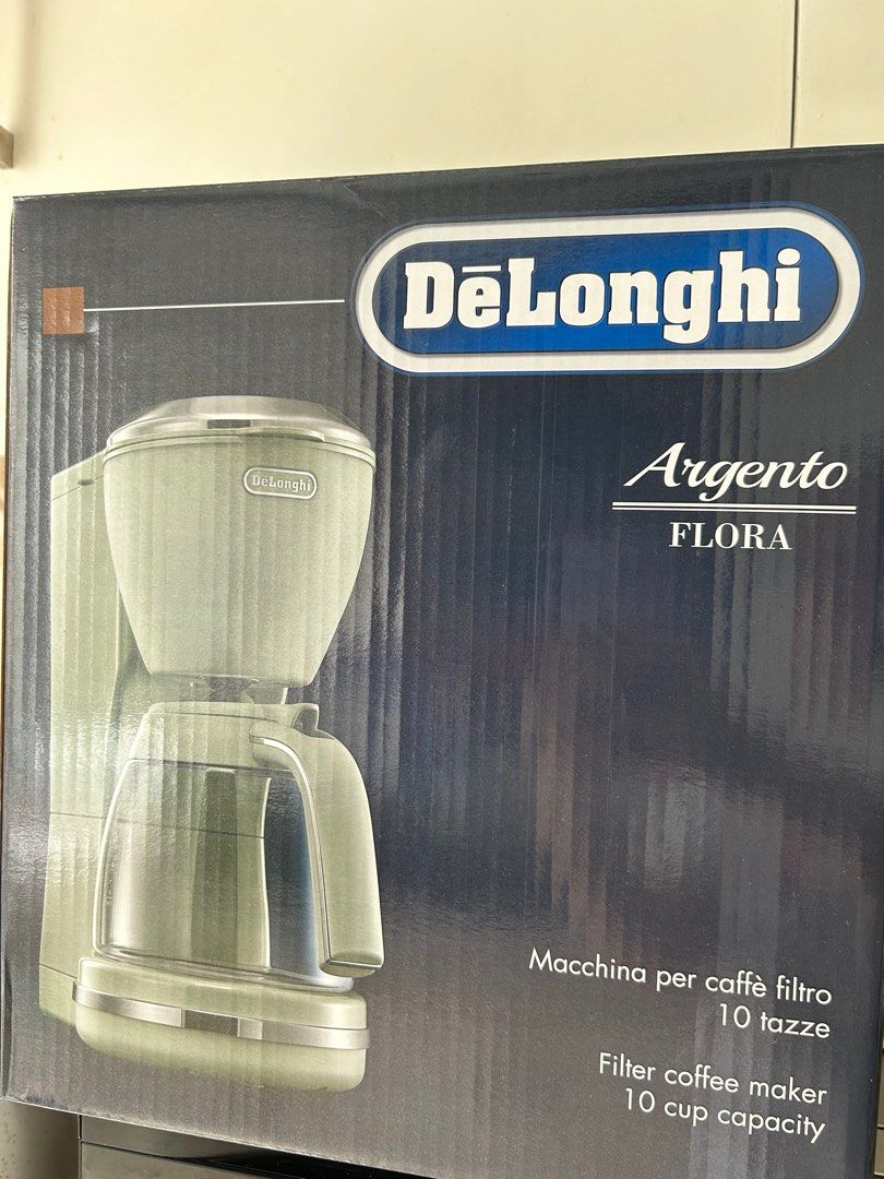 DELONGHI Argento Flora Drip Coffee Maker, TV & Home Appliances, Kitchen