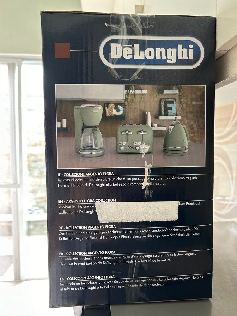 DELONGHI Argento Flora Drip Coffee Maker, TV & Home Appliances, Kitchen