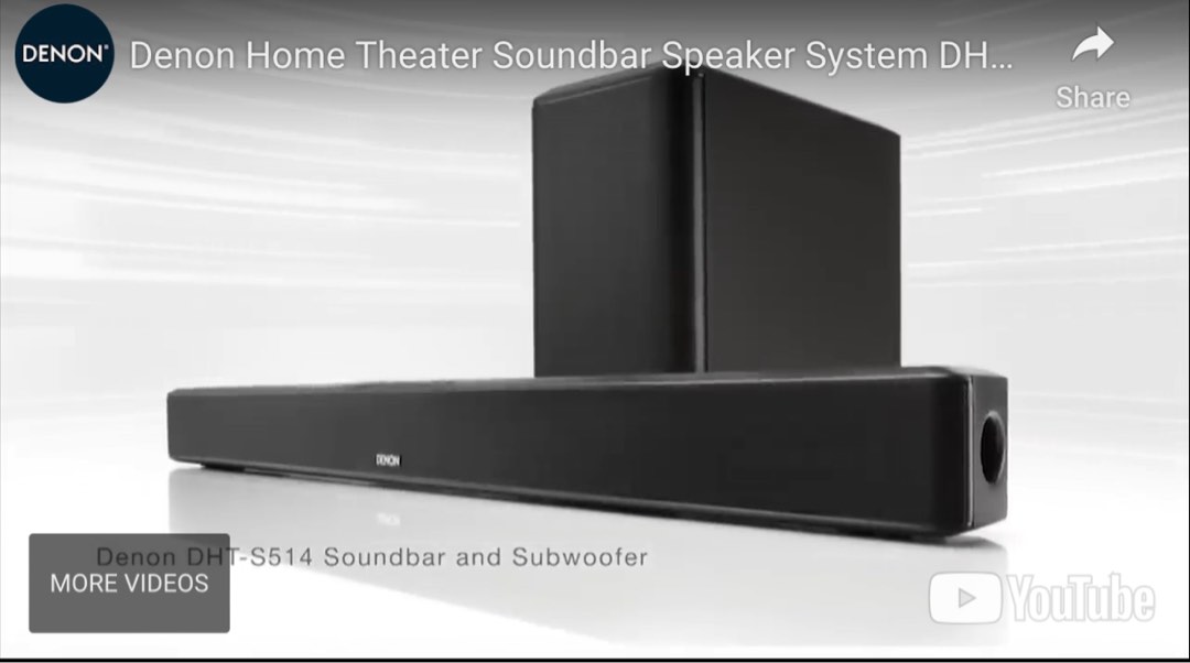 Denon S514 Soundbar with sub woofer Audio Soundbars Speakers