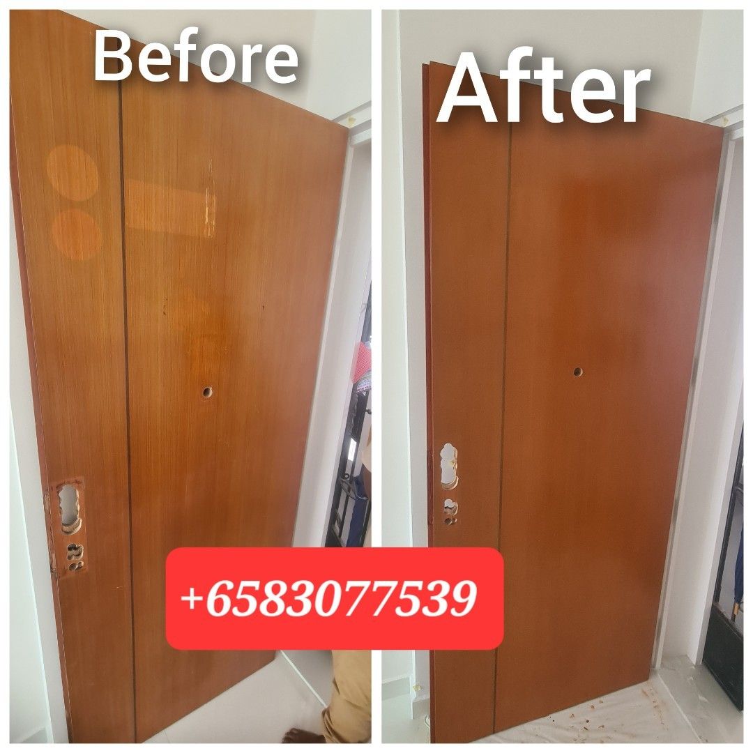 Door frame repair varnish painting Restoration Refurbishing