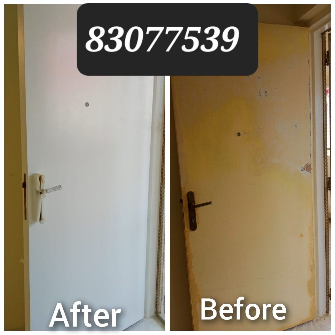 Door frame repair varnish painting Restoration Refurbishing