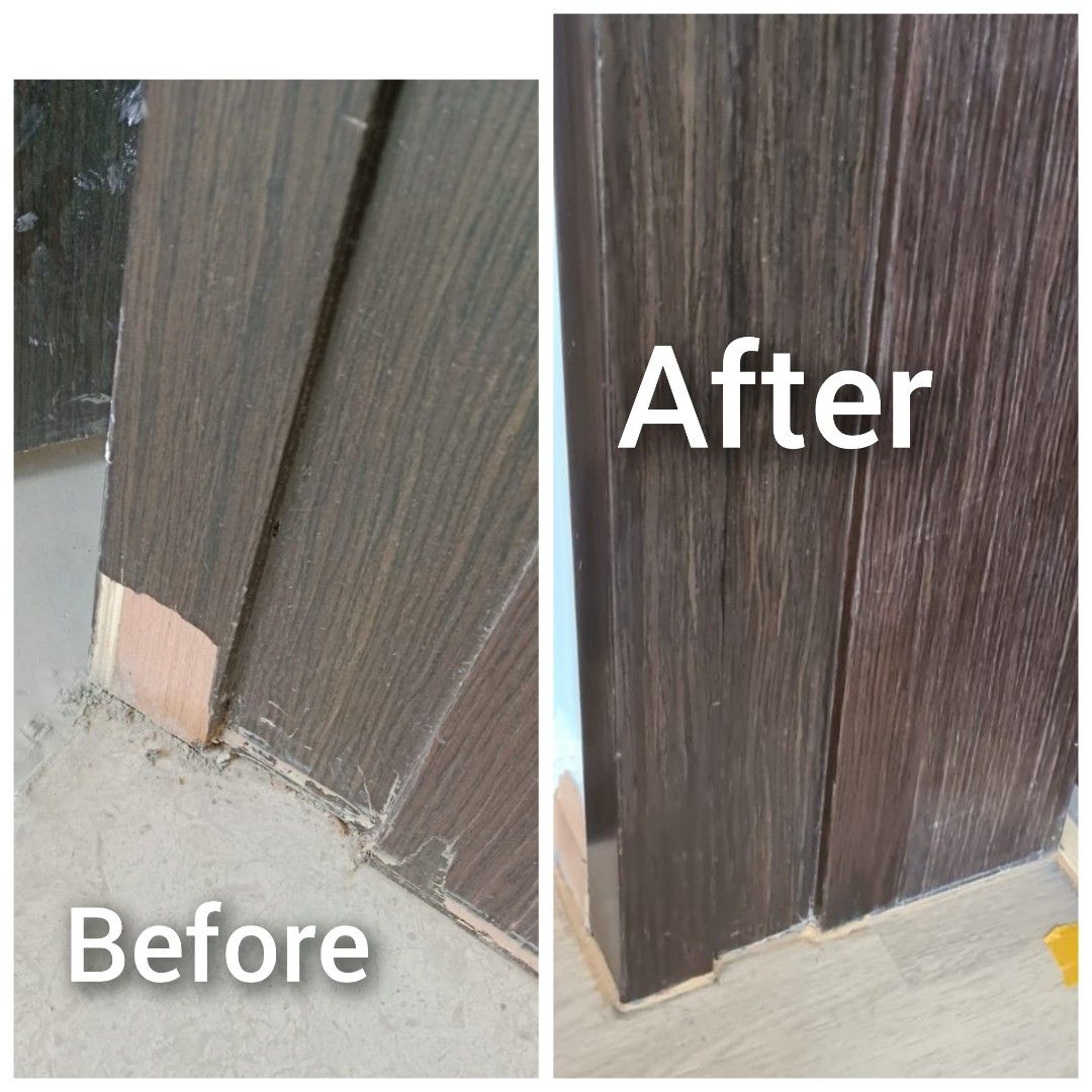 Door frame repair varnish painting Restoration Refurbishing