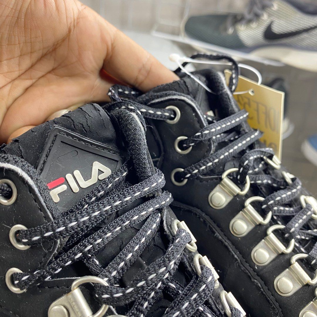 Fila trailblazer black suede store