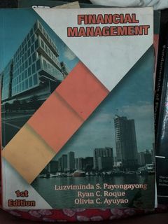 Financial Management 1st Edition - Payongayong, Roque, Ayuyao