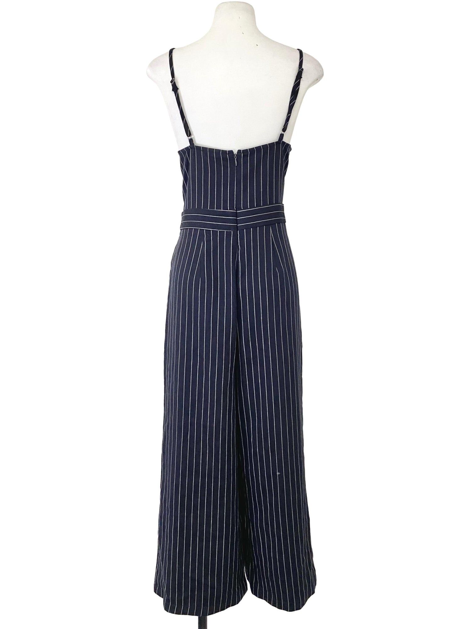 Forever 21 pinstripe jumpsuit sale