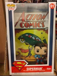 FunkoPop vinyl comic cover dc superman action comic