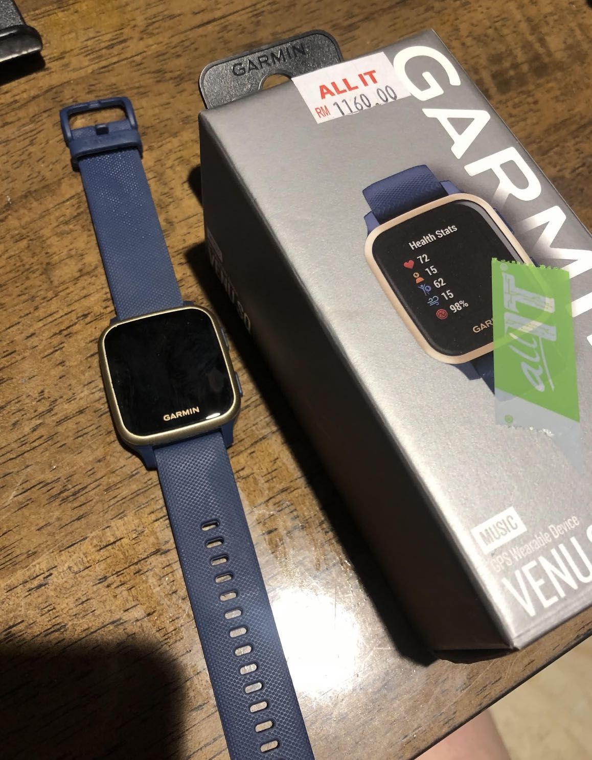 Garmin venu clearance sq music navy