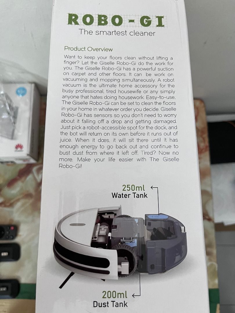 Giselle Robot vacuum With mop CAN Nego, TV & Home Appliances, Vacuum