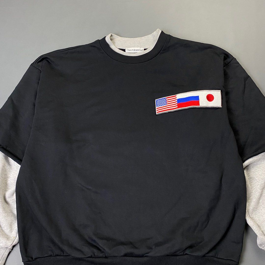 Gosha rubchinskiy double sleeve sweatshirt store