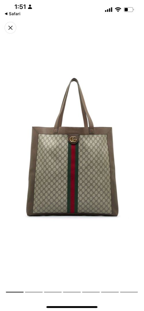 Authentic Gucci large GG Supreme Ophidia tote bag Women s Fashion