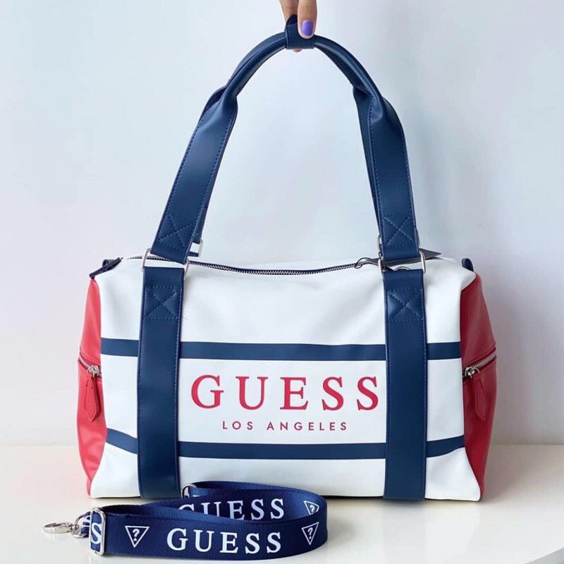 GUESS Travel/Duffel Bag Large, Women's Fashion, Bags & Wallets, Beach Bags on Carousell