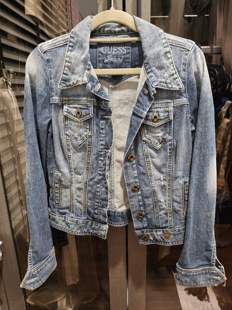 Gold online denim jacket