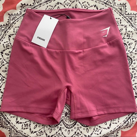 gymshark pink training shorts, Women's Fashion, Activewear on Carousell