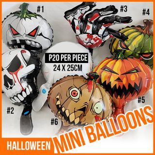 Halloween Mini Foil Balloons Party Needs