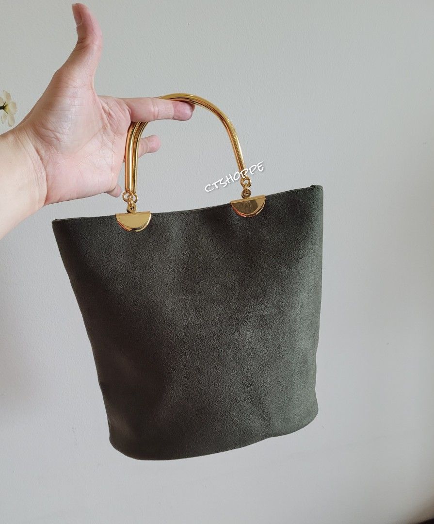 Tribe alive online suede luxe handbag