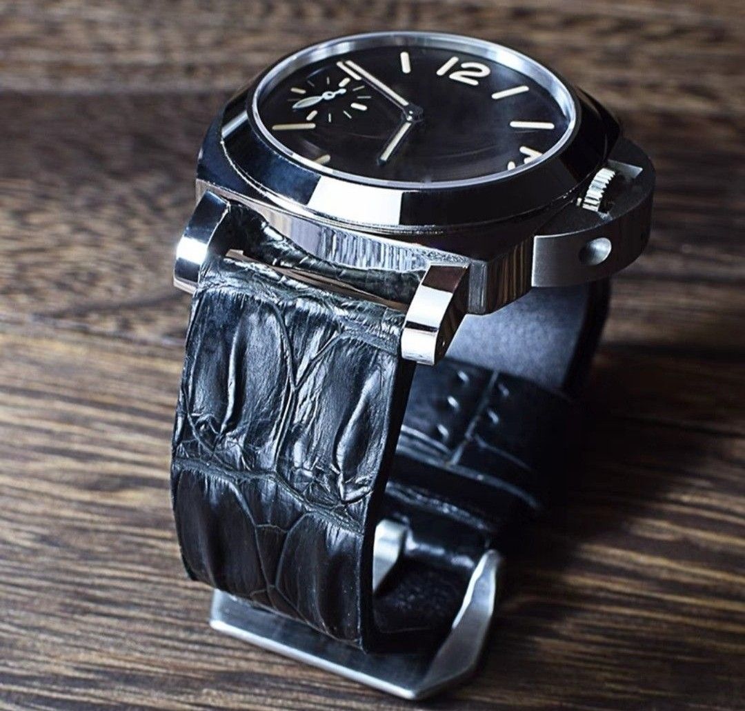 Genuine alligator watch sales strap 20mm