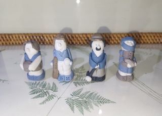 Handmade Clay Figures Set from Spain