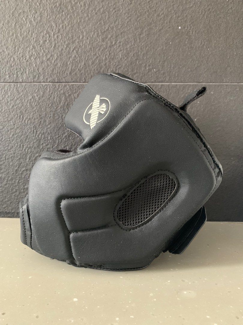 Hayabusa T3 Headgear For MMA Boxing Muay Thai black red