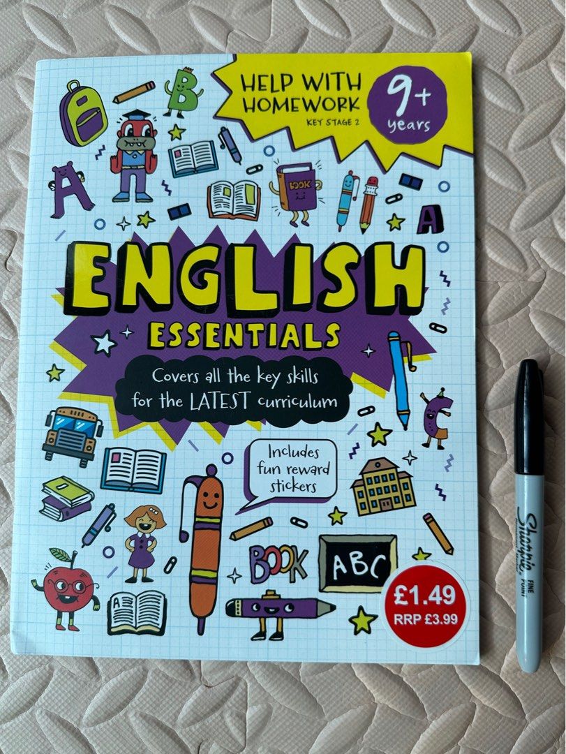 Help with Homework English Essentials 9+yrs old (Category: Textbooks) located in Guiguinto. Submitted by baldovino.kimberly (Listing ID 1258476363, Image 1). Description: Please take note that this is a preloved book, please manage your expectations. Thank you! Flaws are seen in the pictures, They may have: 🌟 Creases 🌟Folds 🌟Cover dents 🌟Annotations 🌟Clean and smooth cover pages 🌟Minor tears 🌟Discolorations What you see is what you get.