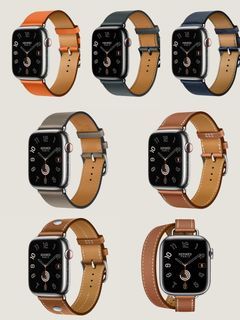 Apple Watch Hermès - 40mm Noir/Bleu Saphir Jumping Single Tour - Apple