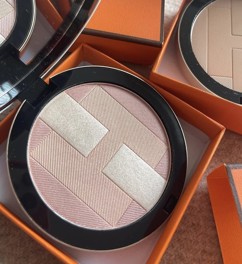 HERMES Hermès Plein Air, H Trio Iridescent Mineral Powder #01 Rose