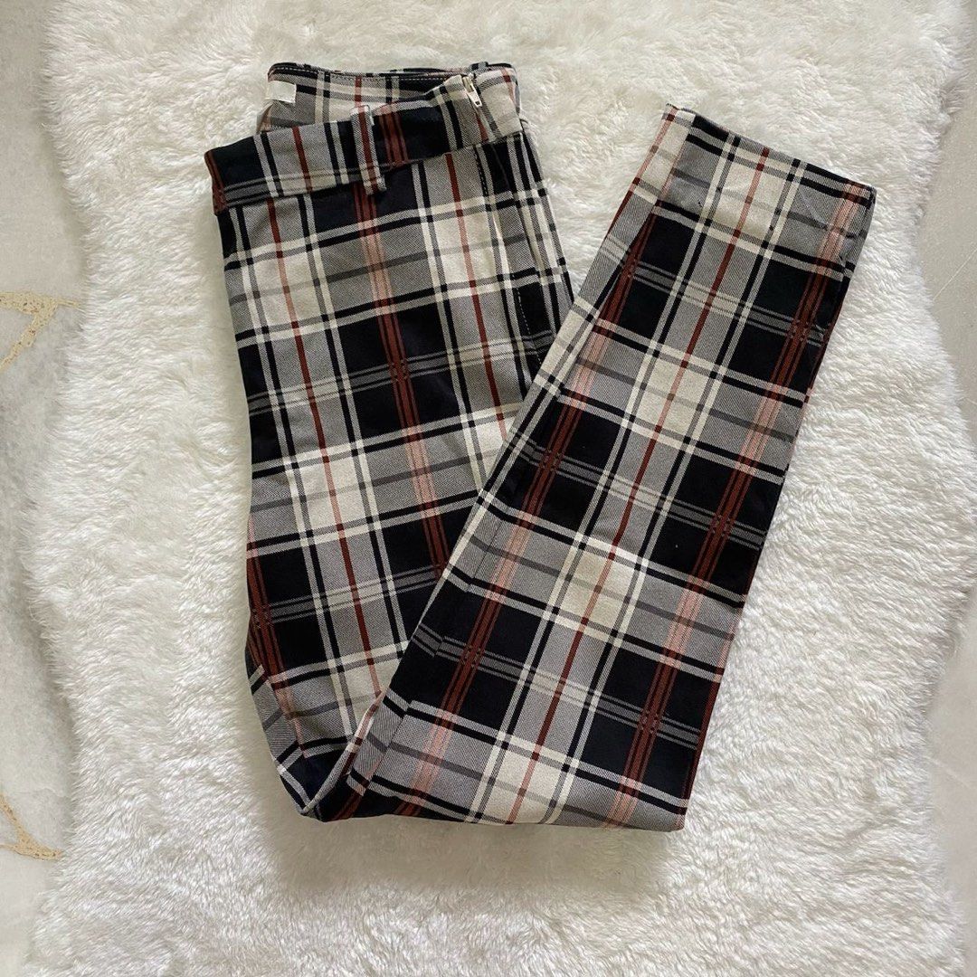 Checkered best sale trousers h&m