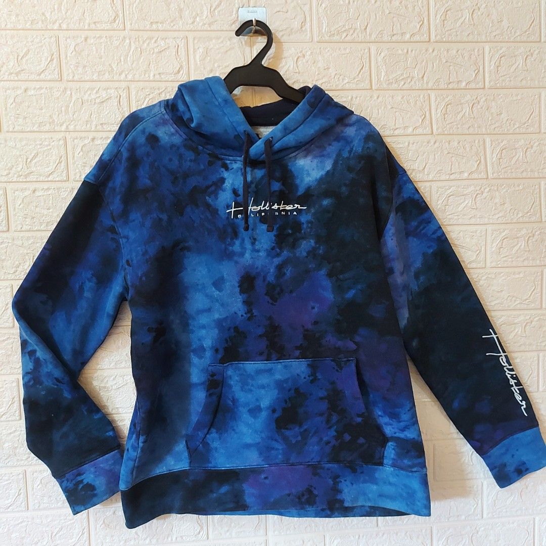 Hollister blue tie dye hoodie new arrivals