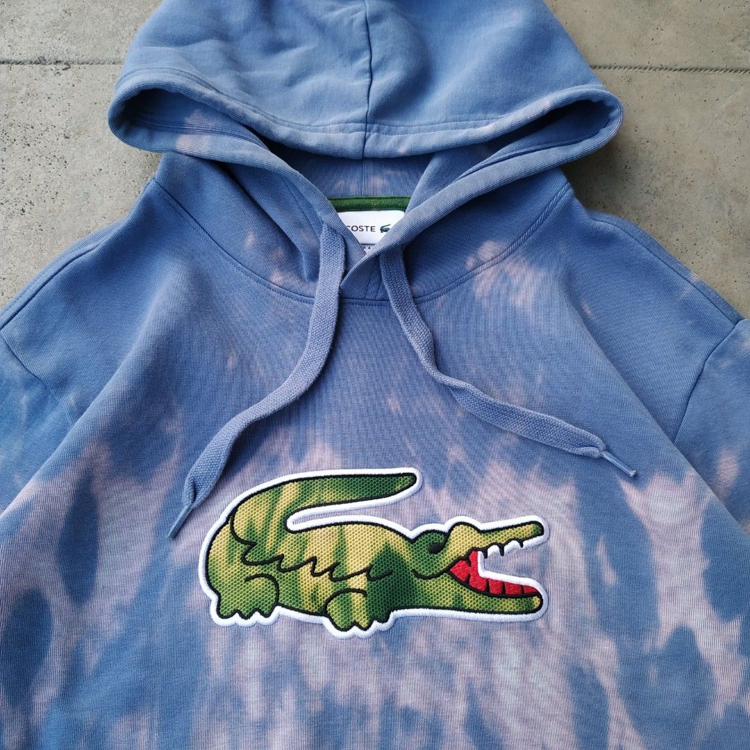 Tie dye cheap hoodie lacoste