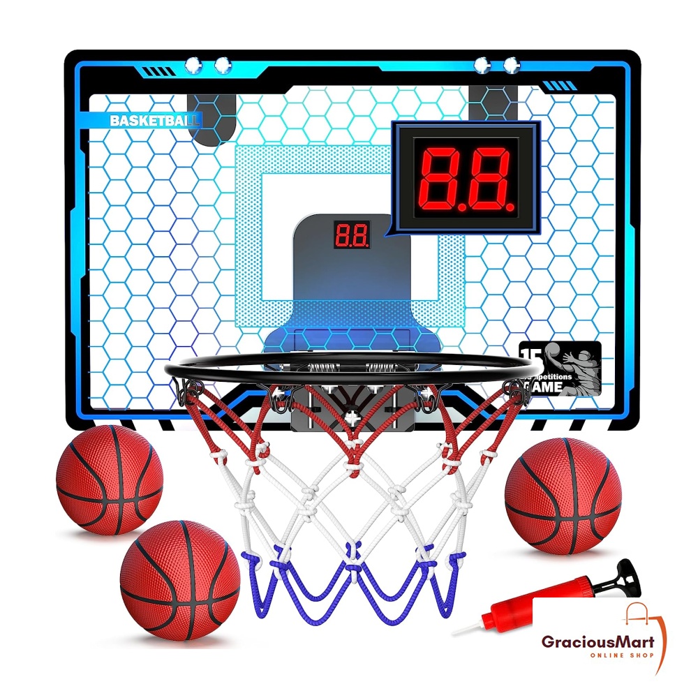 HopeRock Indoor Mini Basketball Hoop for Kids, Basketball Hoops Over