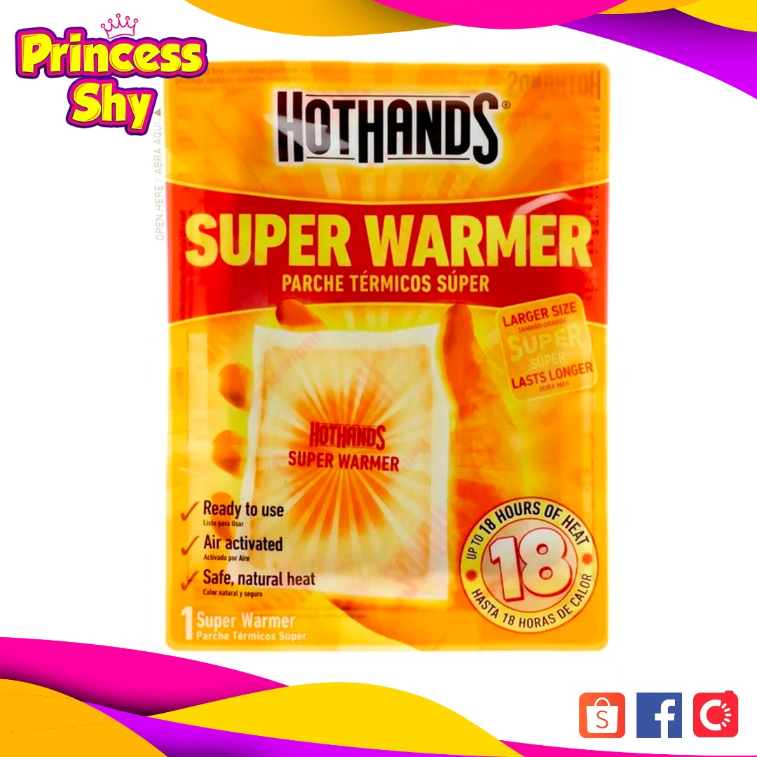 HotHands Super Warmers Large Body & Hand Long Lasting Heat up to 18