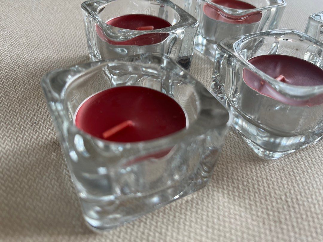 Ikea GLASIG tealight candle holder, Everything Else on Carousell