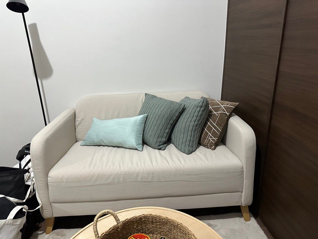 LINANÄS sofá de 2 plazas, Vissle beige - IKEA