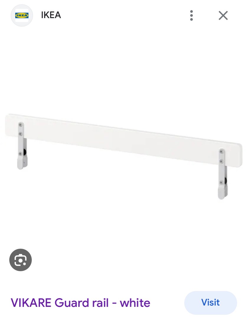 IKEA vikare bed rail, bed guard. Toddler bed child bed childrens bed
