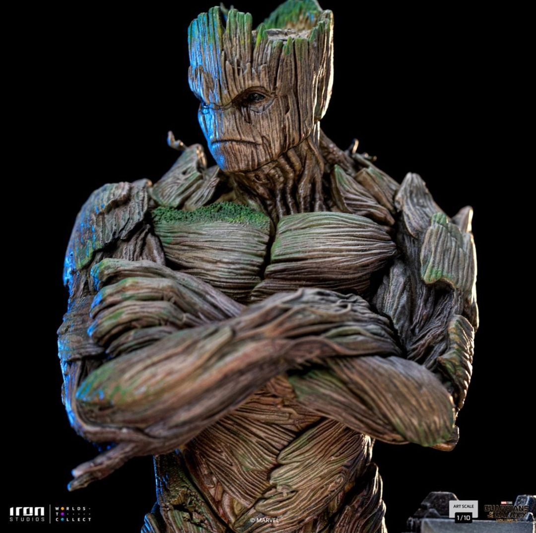 Iron Studios - Statue Star Lord / Groot / Rocket Raccoon - Guardians of ...