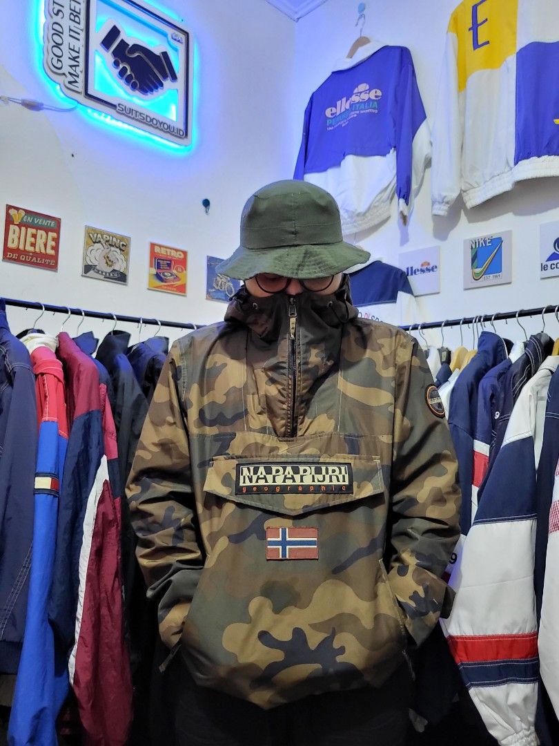 Jacket napapijri rainforest anorak camo. Windbreaker not ellesse dickies tnf adidas nike puma tommyhilfigher dll outdoor gropcore