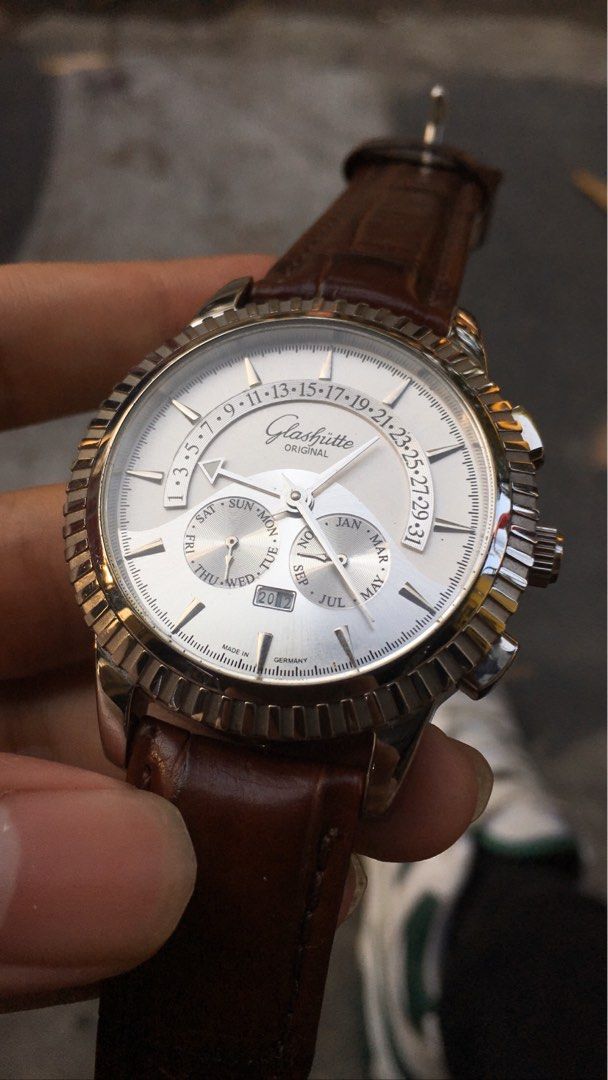 Jam tangan Glashutte original automatic unique dial Fesyen Pria Jam Tangan di Carousell