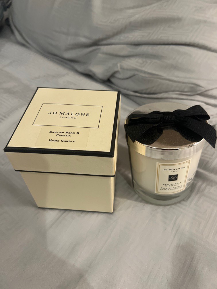 Jo malone candle english pear freesia, Beauty & Personal Care