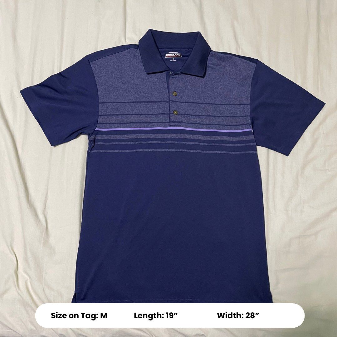 Kirkland Performance Polo in Medium Men s Fashion Tops Sets Tshirts Polo Shirts on Carousell