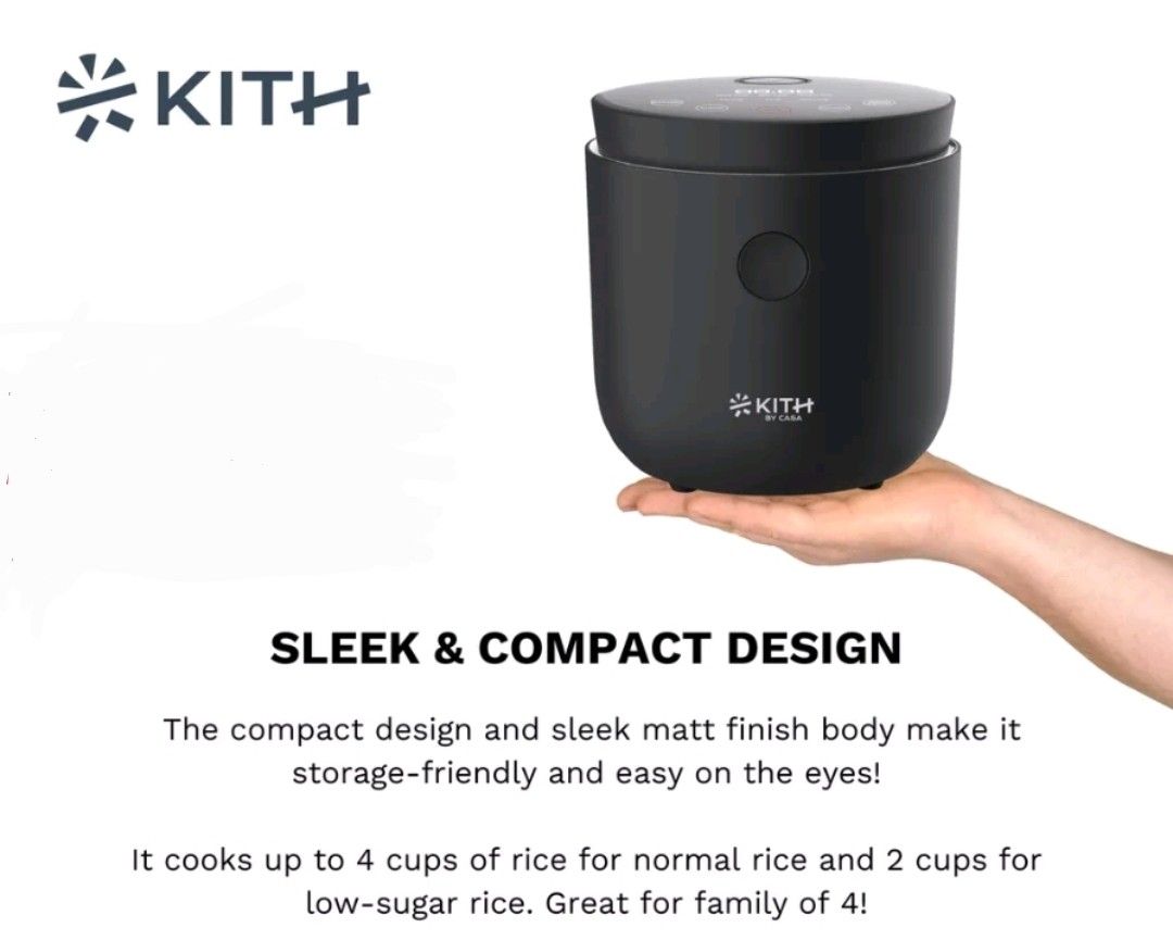 Kith 1L Low Sugar Rice Cooker, TV & Home Appliances, Kitchen Appliances
