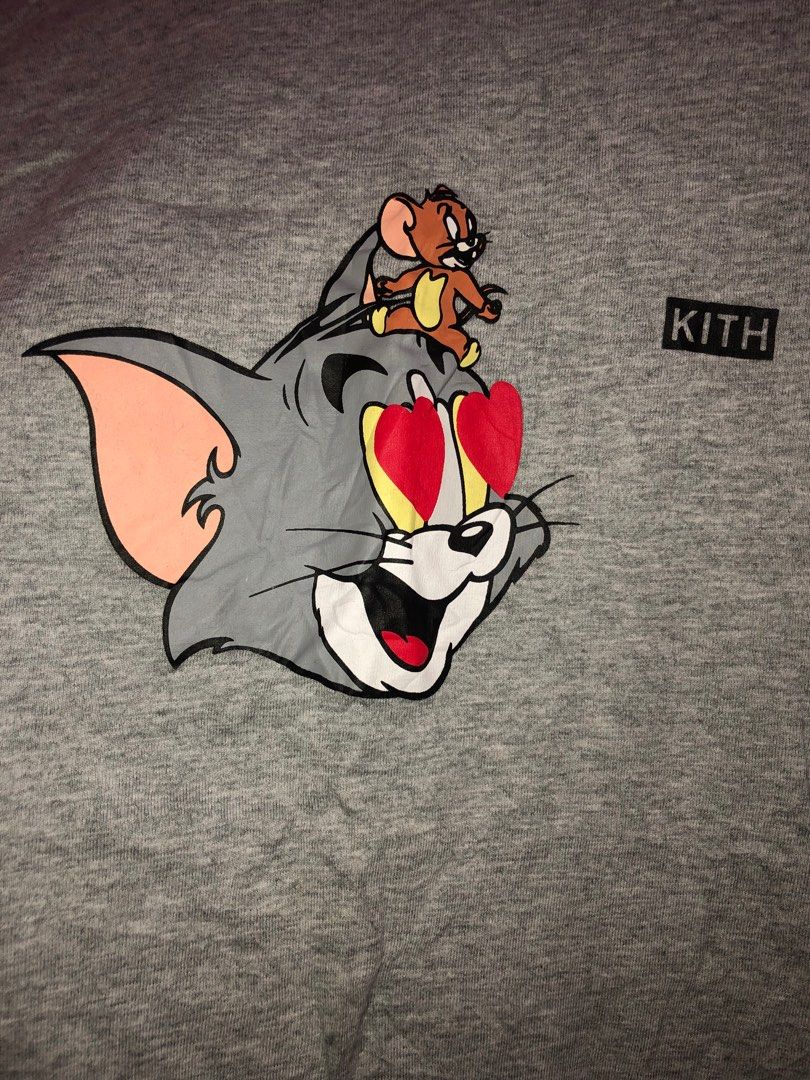 Kith x tom and jerry shirt medium 19x26 like new Men s Fashion Tops Sets Tshirts Polo Shirts on Carousell
