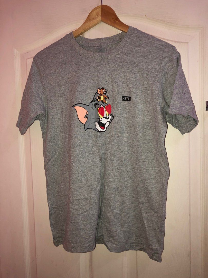 Kith x tom and jerry shirt medium 19x26 like new Men s Fashion Tops Sets Tshirts Polo Shirts on Carousell