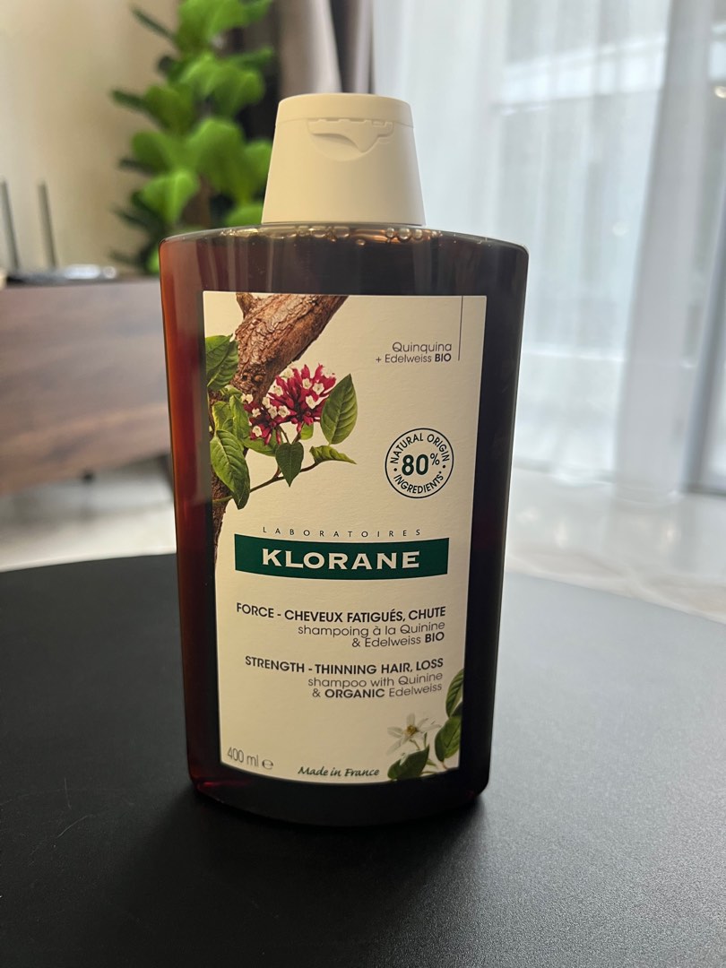 Klorane Quinine & Edelweiss AntiHair Loss Shampoo (400ml), Beauty & Personal Care, Hair on
