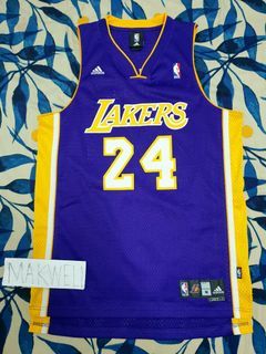 Adidas Kobe Bryant Los Angeles Lakers Black/Purple Jersey Name And Number T- Shirt Medium on Galleon Philippines