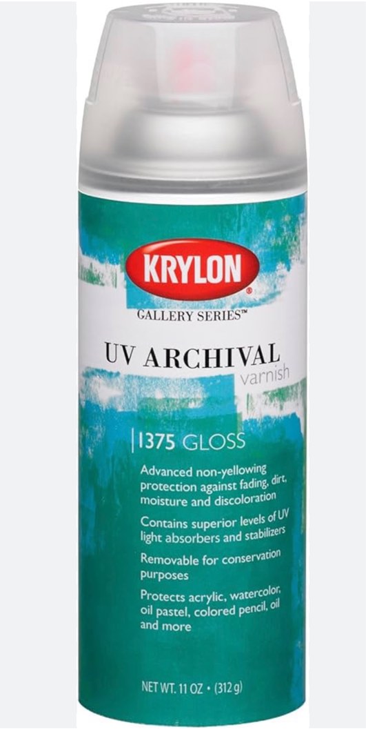 krylon uv varnish (gloss) spray, Hobbies & Toys, Stationery & Craft