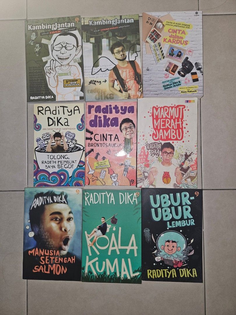 Kumpulan Buku karya Raditya Dika, Buku & Alat Tulis, Buku di Carousell