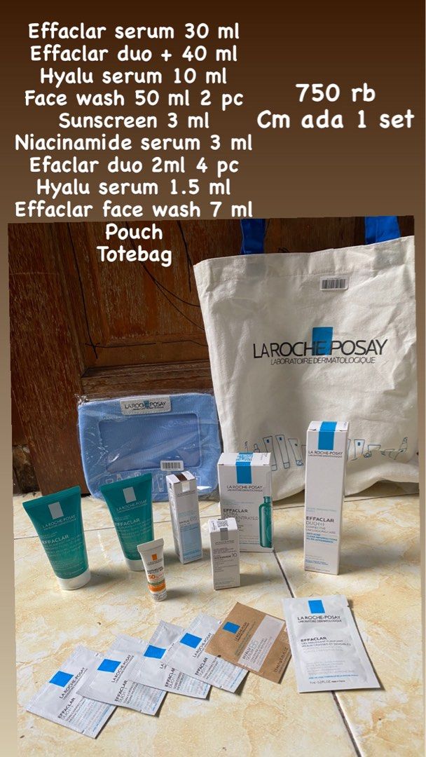 La roche posay effaclar set, Kesehatan & Kecantikan, Kulit, Sabun ...