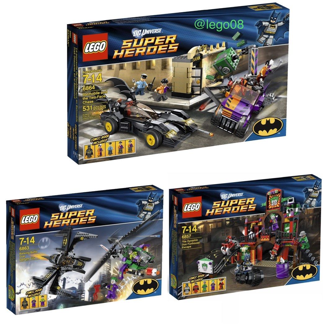 LEGO {全要售$680} DC Batman 6864, 6857, 6863 {MUSB}, 興趣及遊戲