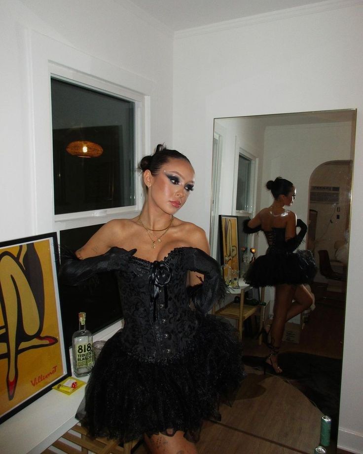 Black tutu halloween shop costume