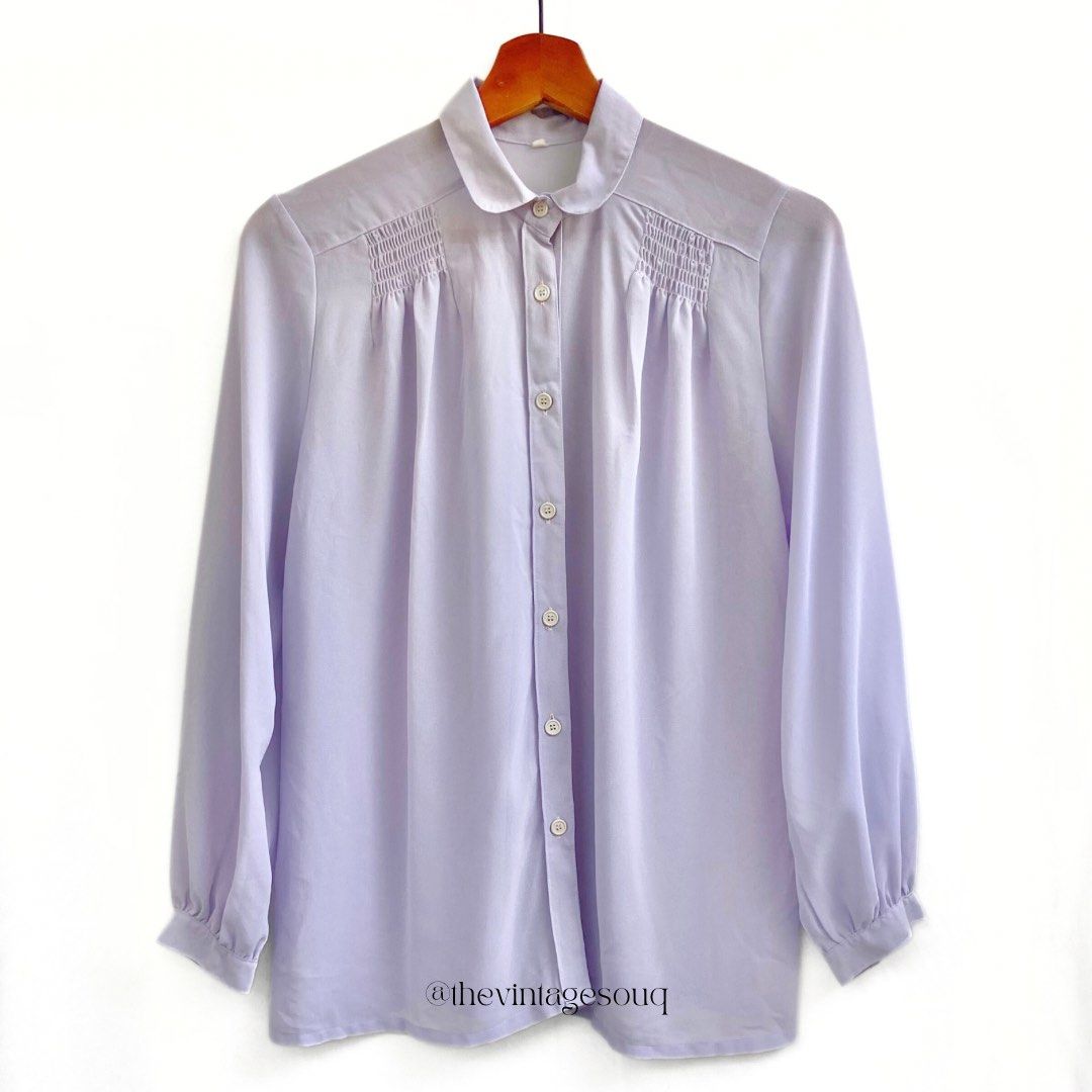 Lilac chiffon blouse 2025