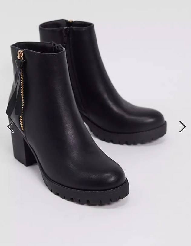 Lipsy Zip Detail Heeled Ankle Boots Women s Fashion Footwear